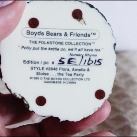 Boyd’s Bears & Friends Figurine Flora, Amelia & Eloise..The Tea Party #2846 - Picture 6 of 8